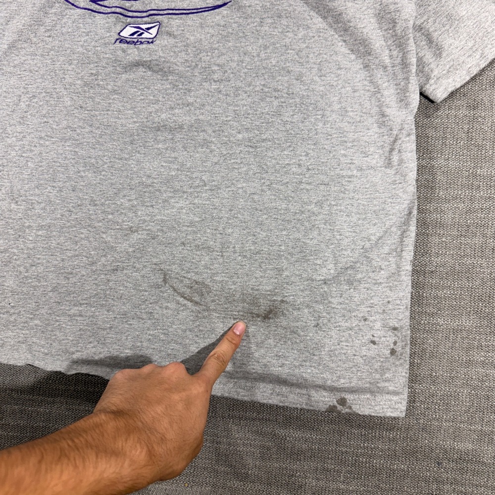 Reebok Minnesota Vikings T-Shirt Mens Large Gray‎ Good Graphic NFL Football Tee - Picture 4 of 8